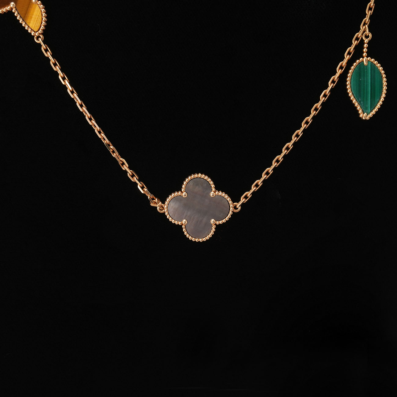 VAN CLEEF & ARPELS(USED)반클리프 12모티브 럭키 알함브라 롱 네크리스
